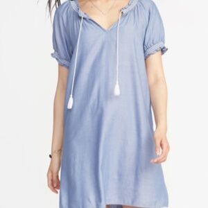 NWT: old navy Tassel-Tie Embroidered Shift Dress for Women